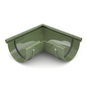 BRYZA PVC Vonkajší roh 75 mm zelený | Plastový okapový systém BRYZA PVC