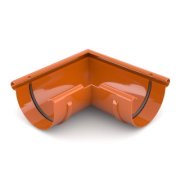 BRYZA PVC Eckstück Aussen 75 mm Ziegelrot | Plastový okapový systém BRYZA PVC