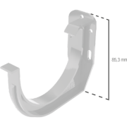 BRYZA PVC Rinnenhalter 75 mm Graphit | Plastový okapový systém BRYZA PVC