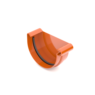 BRYZA PVC koncovka pravá 75 mm tehlová