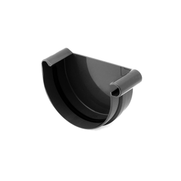 Denko rynny prawe BRYZA PVC 75 mm czarne (RAL 9005) | Plastikowy system rynnowy BRYZA PVC