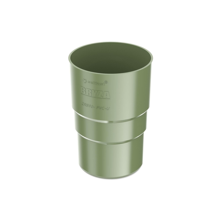 BRYZA PVC Down pipe joint 63 mm green | Plastový okapový systém BRYZA PVC