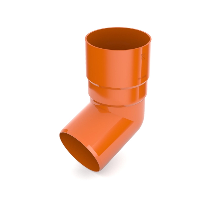 BRYZA PVC koleno 67,5°  63 mm cihlově červená (RAL 8004) | Plastový okapový systém BRYZA PVC