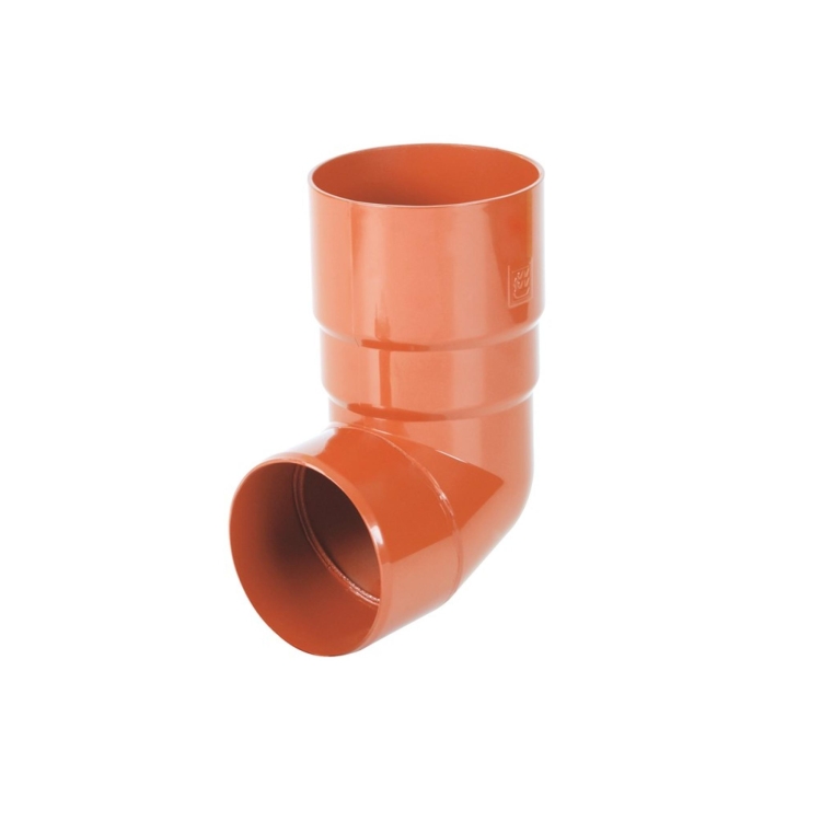 Kolano na wymiar BRYZA PVC 63 mm ceglaste (RAL 8004) | Plastikowy system rynnowy BRYZA PVC