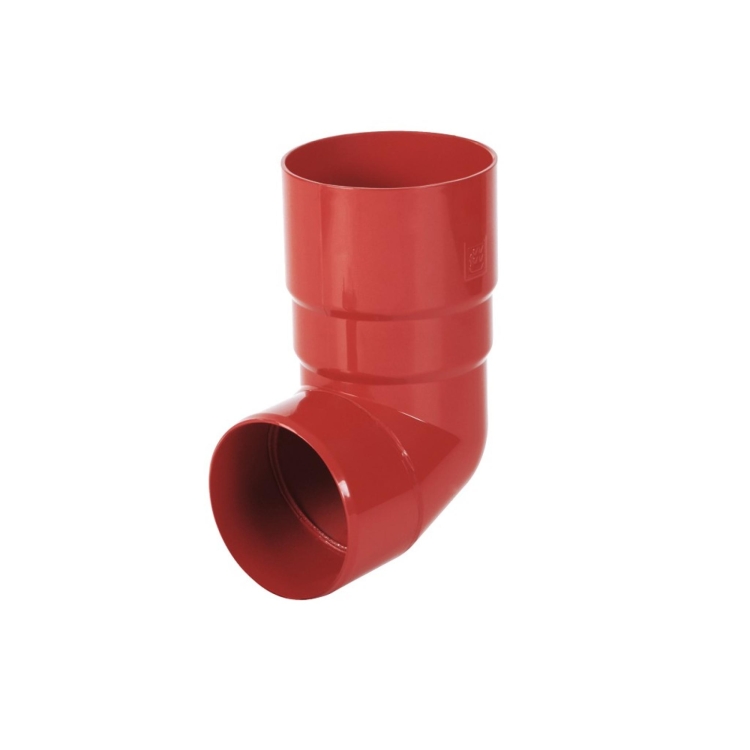 BRYZA PVC koleno akýkoľvek uhol 63 mm červená | Plastový okapový systém BRYZA PVC