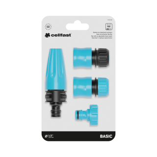 Sada s nastavitelnou hadicovou tryskou BASIC 1/2“ - 5/8“