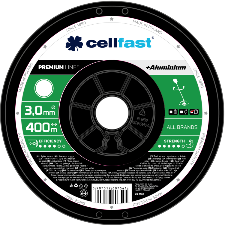 Trimmer line on spool PREMIUM – round 3,0 mm 400 m