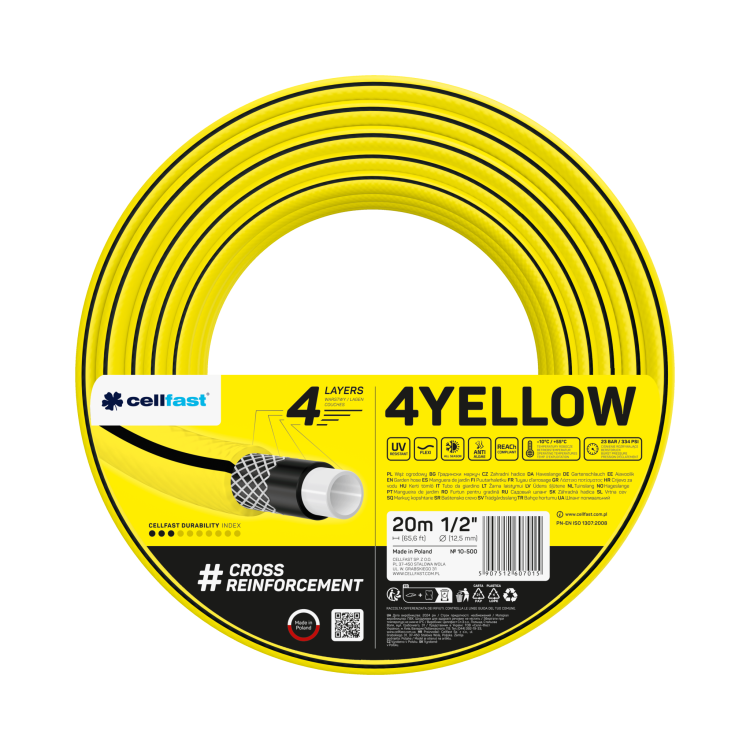 Wąż ogrodowy 4YELLOW 1/2" 20 m