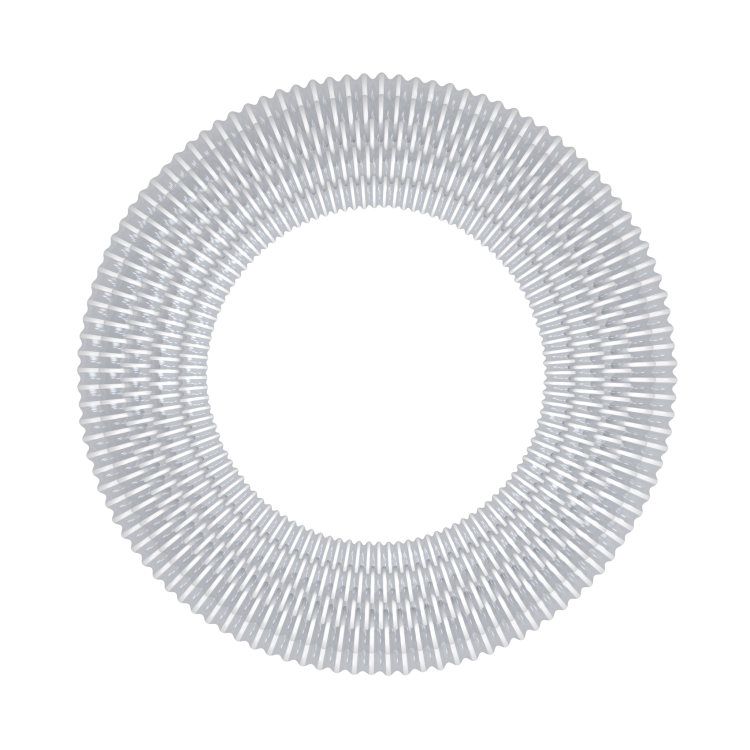 hergestellt aus farblosem PVC Spiralverstärkung aus Hart-PVC geeignet zum Saugen und Transport von Wasser, leichten Chemikalien