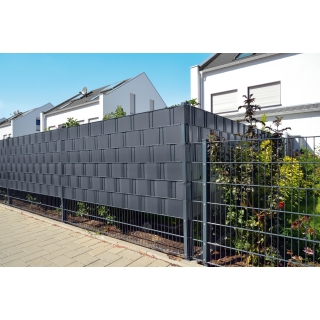 Privacy fence strip - graphite