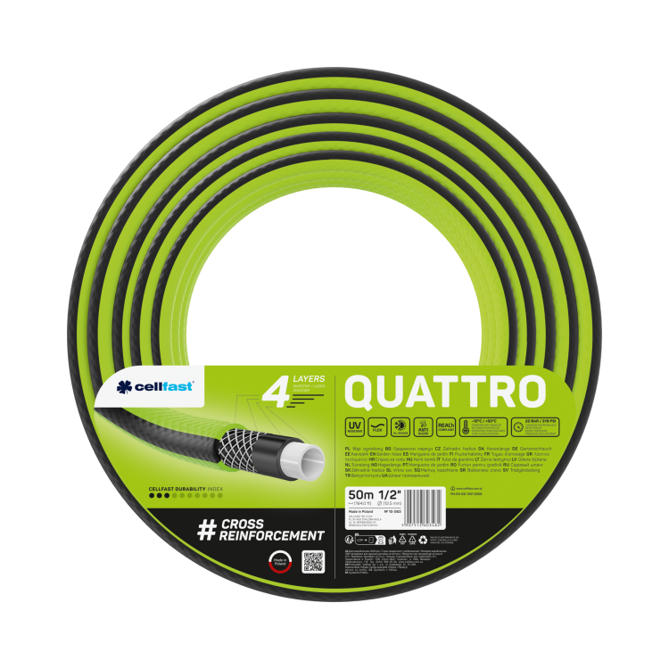 Gartenschlauch QUATTRO 1/2" 50 m