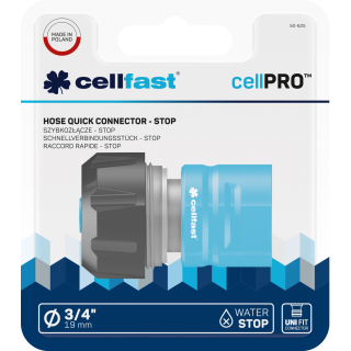 Hadicová rychlospojka - zarážka CELLPRO 3/4“