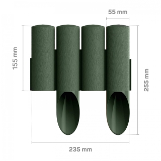 Garden palisade 4 STANDARD - green