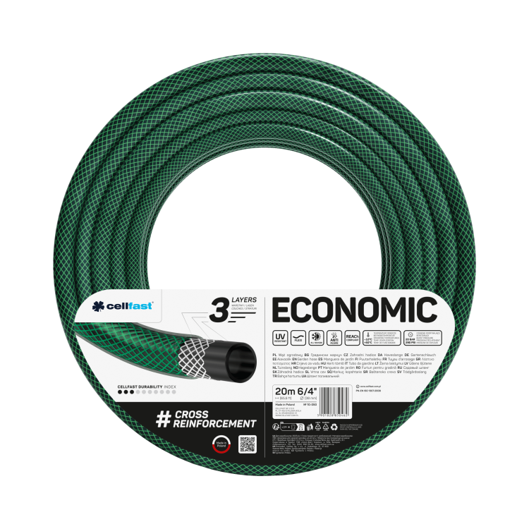 Wąż ogrodowy ECONOMIC 6/4" 20 m (65,6 ft)