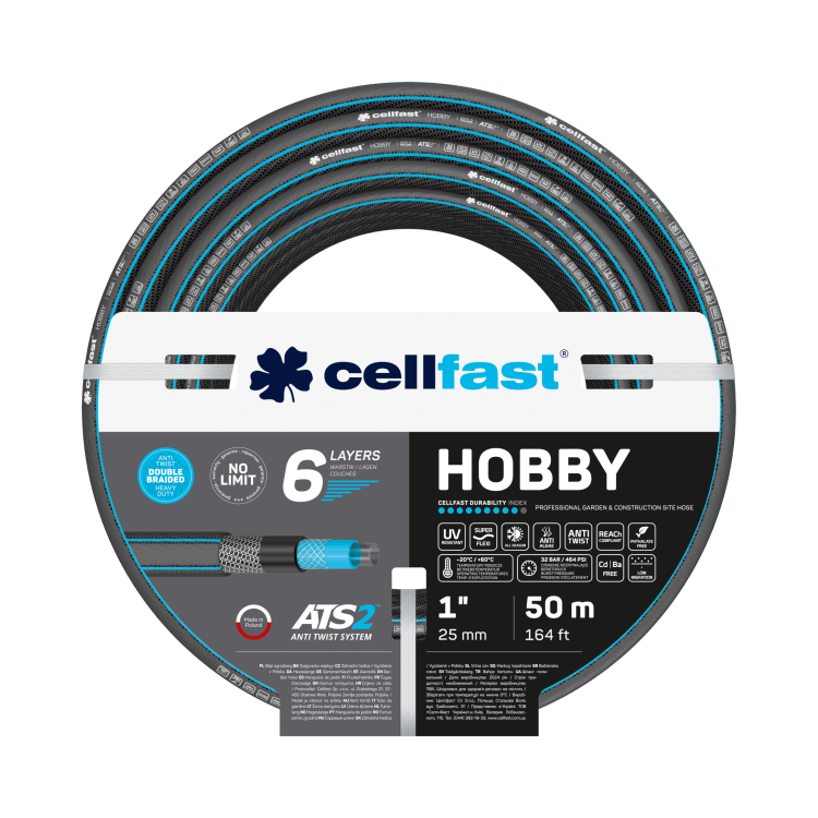 Wąż ogrodowy HOBBY ATS2 1" 50 m