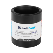 Rasenkante - glatt 15 cm 9 m [schwarz]