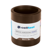 Rasenkante - glatt 15 cm 9 m [braun]