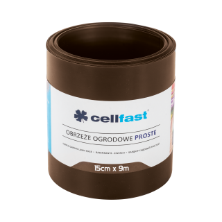 Rovný okraj záhradného trávnika 15 cm 9 m (29,5 ft) [hnedý]