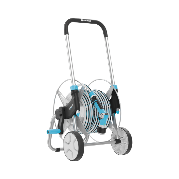 Kovový vozík na hadicu - set EXPLORER 25m 1/2"