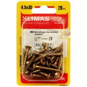 Vrut PZ se zápustnou hlavou – celý závit 4,5X30  (28ks/blistr)