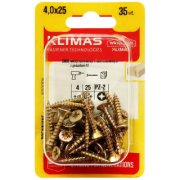 Vrut PZ se zápustnou hlavou – celý závit 4X25  (35ks/blistr)