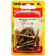 Vrut PZ se zápustnou hlavou – celý závit 5X35  (18ks/blistr)