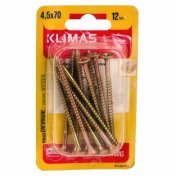 PZ skrutka so zápustnou hlavou – plný závit 4,5X70 (12 ks/blister)