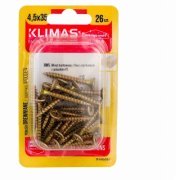 PZ skrutka so zápustnou hlavou – plný závit 4,5X35 (26 ks/blister)