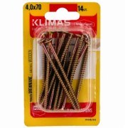 Vrut PZ se zápustnou hlavou – celý závit 4X70  (14ks/blistr)