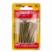 PZ skrutka so zápustnou hlavou – plný závit 3,5X50 (22 ks/blister)