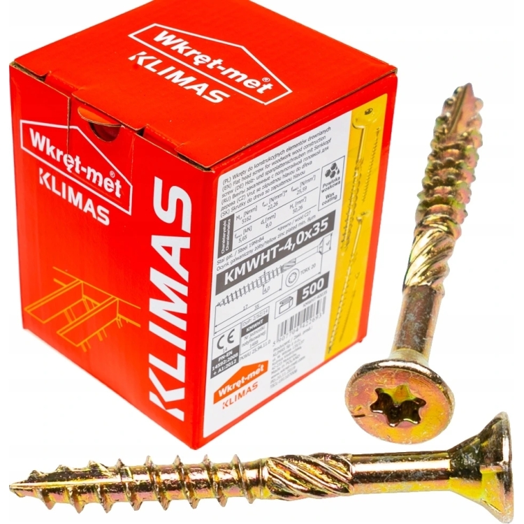 Vrut konstrukční TX 4x35 (500 ks/bal.) | Kvalitní Zápustné Šrouby pro Vaše Projekty