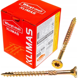 Vrut konstrukční se zápustnou hlavou TX 4X50 | 300ks Balení | Výborné pro Profesionální Konstrukce