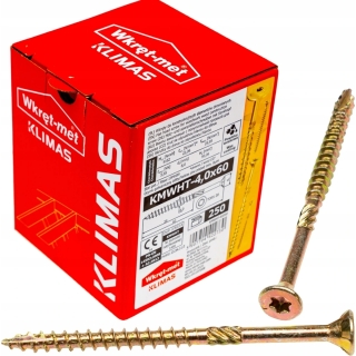 Vrut konstrukční  se zápustnou hlavou TX 4X60 (250ks/bal.)