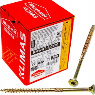 Vrut konstrukční  se zápustnou hlavou TX 4X70 (200ks/bal.)