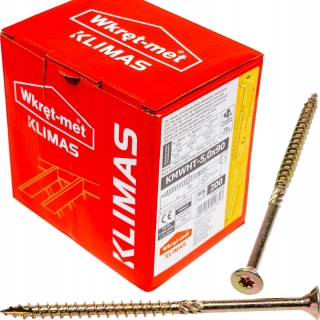 Vrut konstrukční  se zápustnou hlavou TX 5X90 (200ks/bal.)