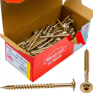 Vrut konstrukční  s talířovou hlavou TX 6X80 (100ks/bal.)