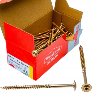 Vrut konstrukční  s talířovou hlavou TX 6X100 (100ks/bal.)