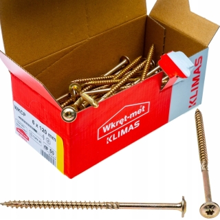 Vrut konstrukční  s talířovou hlavou TX 6X120 (100ks/bal.)