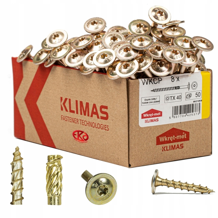 Vrut konstrukční  s talířovou hlavou TX 8X40 (50ks/bal.)