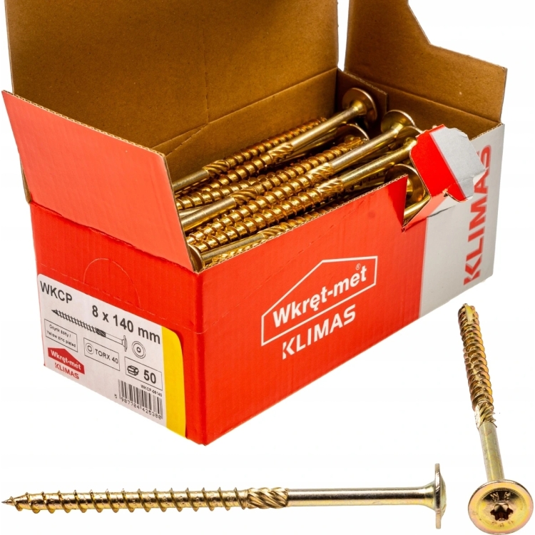 Vrut konstrukční  s talířovou hlavou TX 8X140 (25ks/bal.)