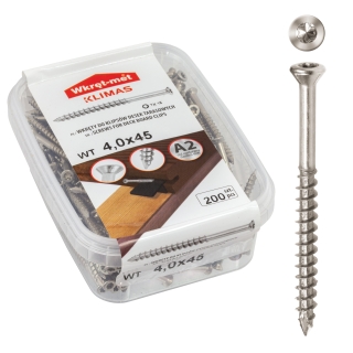 Vrut do klipů terasových prken TX 4X45 (200ks/bal.)