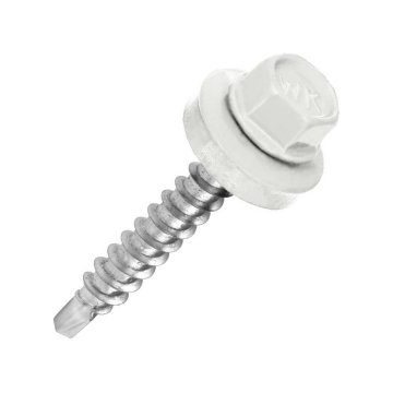 Wkręt farmerski RAL 9010 4,8×25 (250 szt.) – do pokryć z blachy