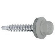 Farmářský šroub RAL 9006 4,8×25 (250 ks) – pro plechové krytiny