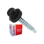 Farmářský šroub s podl. RAL 9005 4,8X25 (250ks)