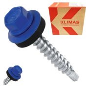 Farmářský Šroub s Podložkou RAL 5010 - 4.8x35mm | Balení 250ks | Kvalitní spojovací Materiál