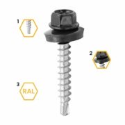 Farmářský šroub s podl. RAL 7016 4,8X35 KBELÍK
