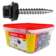 Farmářský Šroub s Podložkou RAL 7024 - 4,8x35, KBELÍK | Vysoce Kvalitní Spojovací Materiál