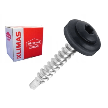 Wkręt farmerski TORX z podkładką RAL 7016 4,8x35 (250 szt.) | Wysokiej jakości wkręty farmerskie