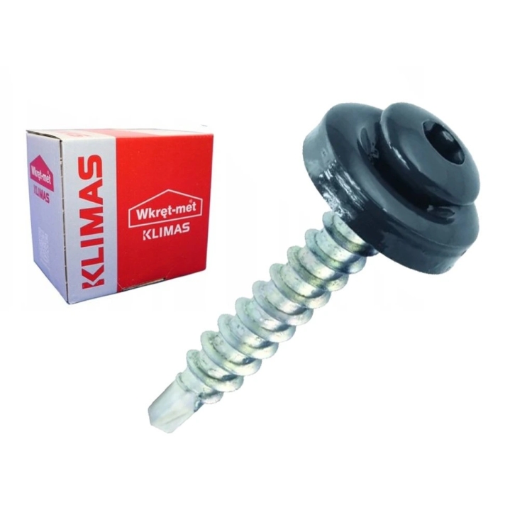 Wkręt farmerski TORX RAL 7024 4.8x35 (250 szt.) | Wysokiej jakości, trwałe wkręty
