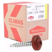 Poľnohospodárska skrutka TORX RAL 3005 - 4,8x35, balenie 250 kusov | Kvalitný spojovací materiál Online